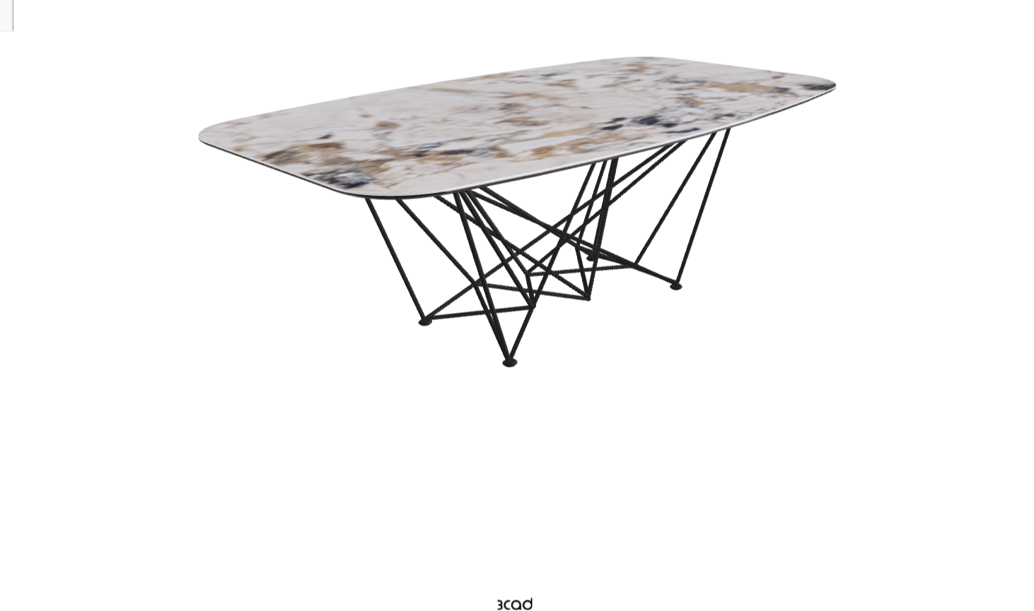 Cattelan Italia Gordon Keramik Biscuit & Polygon Shaped Dining Table