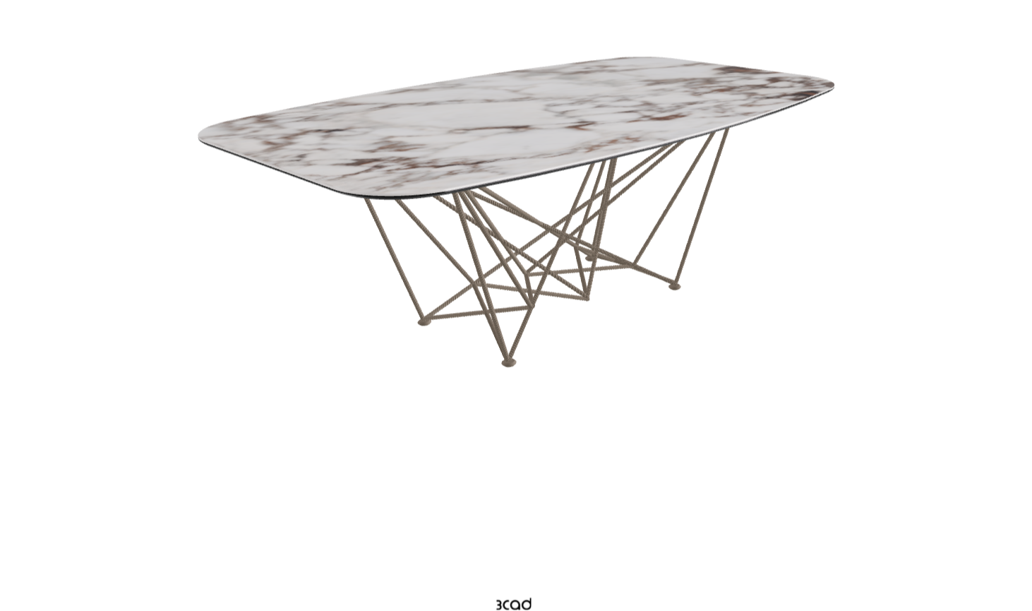 Cattelan Italia Gordon Keramik Biscuit & Polygon Shaped Dining Table