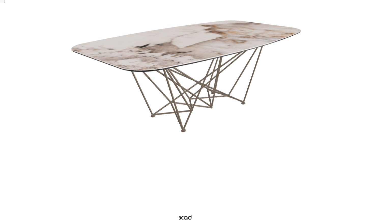 Cattelan Italia Gordon Keramik Biscuit & Polygon Shaped Dining Table