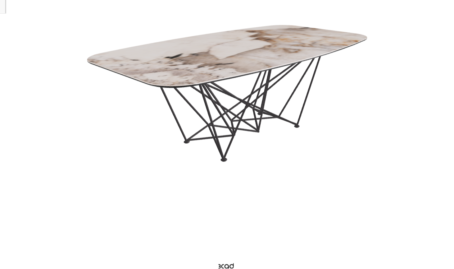 Cattelan Italia Gordon Keramik Biscuit & Polygon Shaped Dining Table
