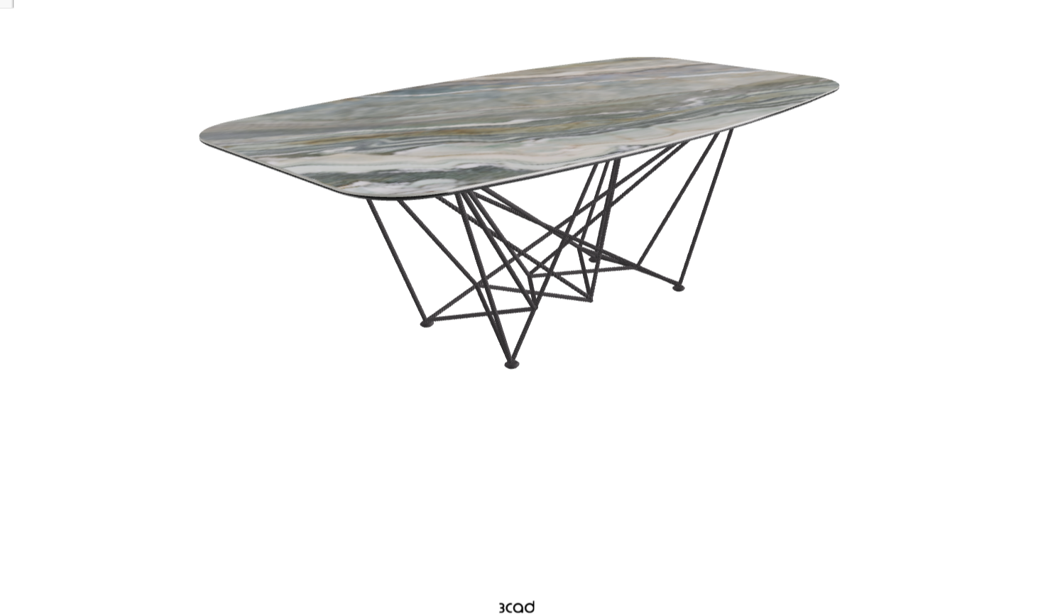 Cattelan Italia Gordon Keramik Biscuit & Polygon Shaped Dining Table