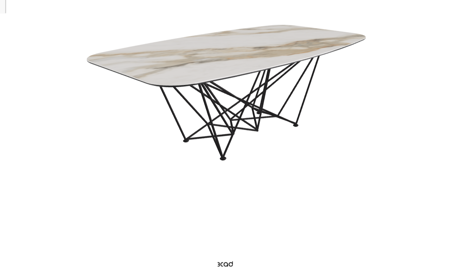Cattelan Italia Gordon Keramik Biscuit & Polygon Shaped Dining Table