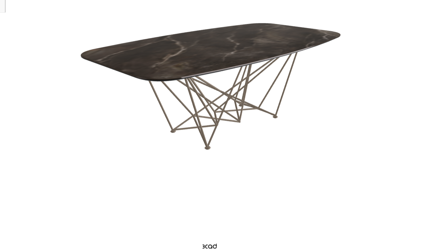Cattelan Italia Gordon Keramik Biscuit & Polygon Shaped Dining Table