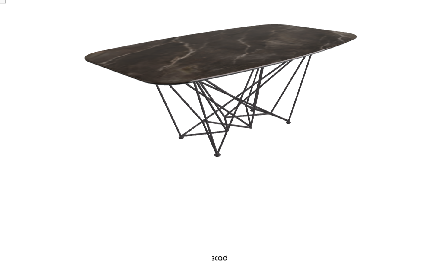 Cattelan Italia Gordon Keramik Biscuit & Polygon Shaped Dining Table