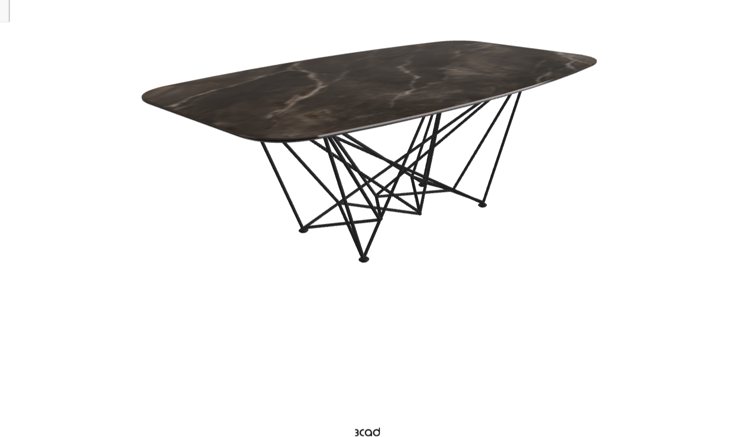 Cattelan Italia Gordon Keramik Biscuit & Polygon Shaped Dining Table