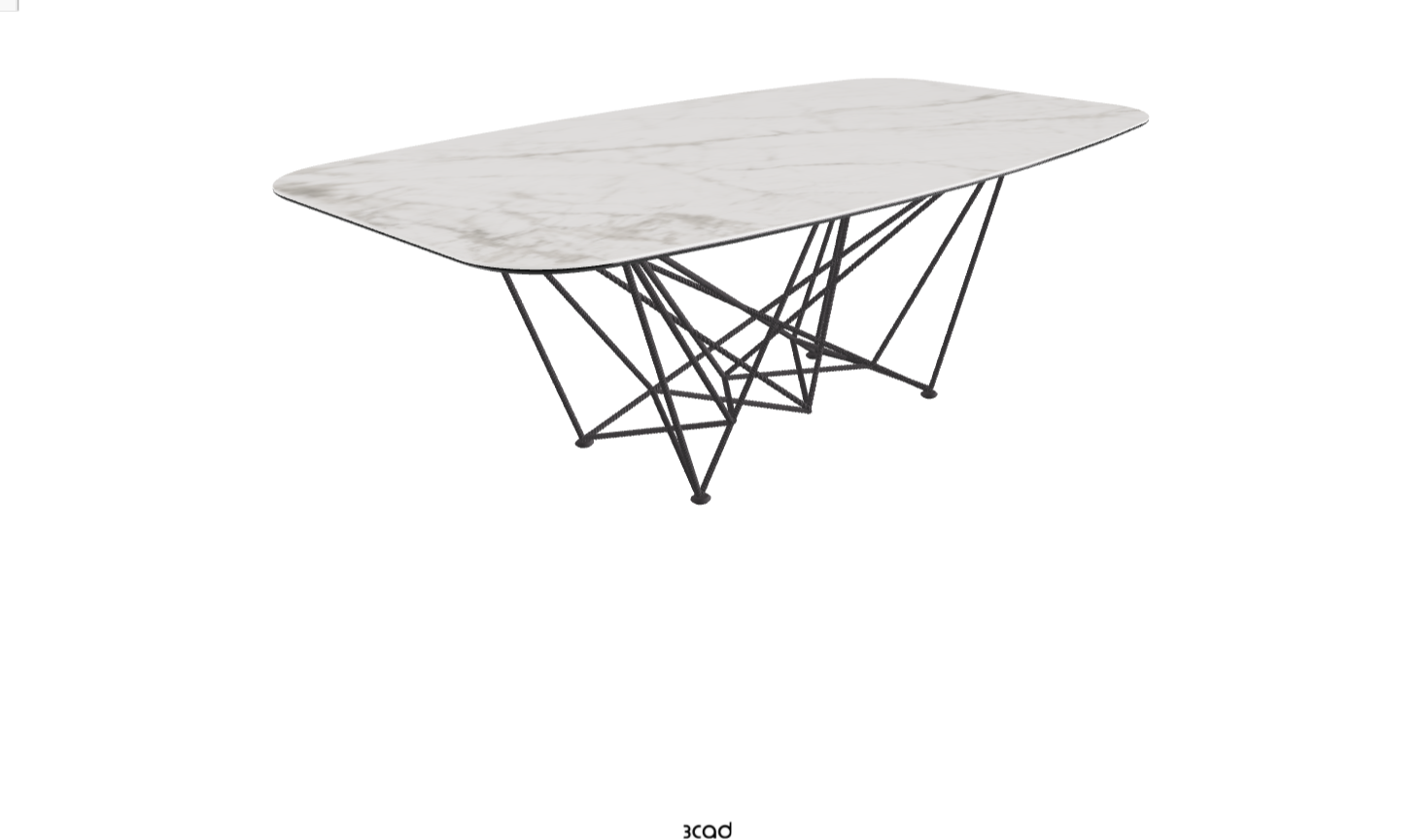 Cattelan Italia Gordon Keramik Biscuit & Polygon Shaped Dining Table