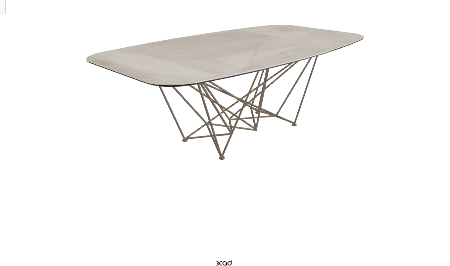 Cattelan Italia Gordon Keramik Biscuit & Polygon Shaped Dining Table
