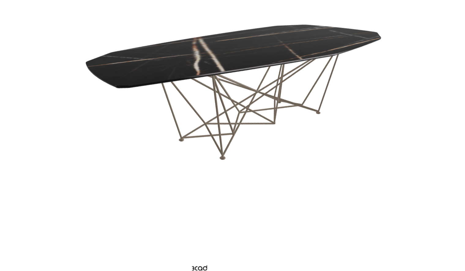 Cattelan Italia Gordon Keramik Biscuit & Polygon Shaped Dining Table