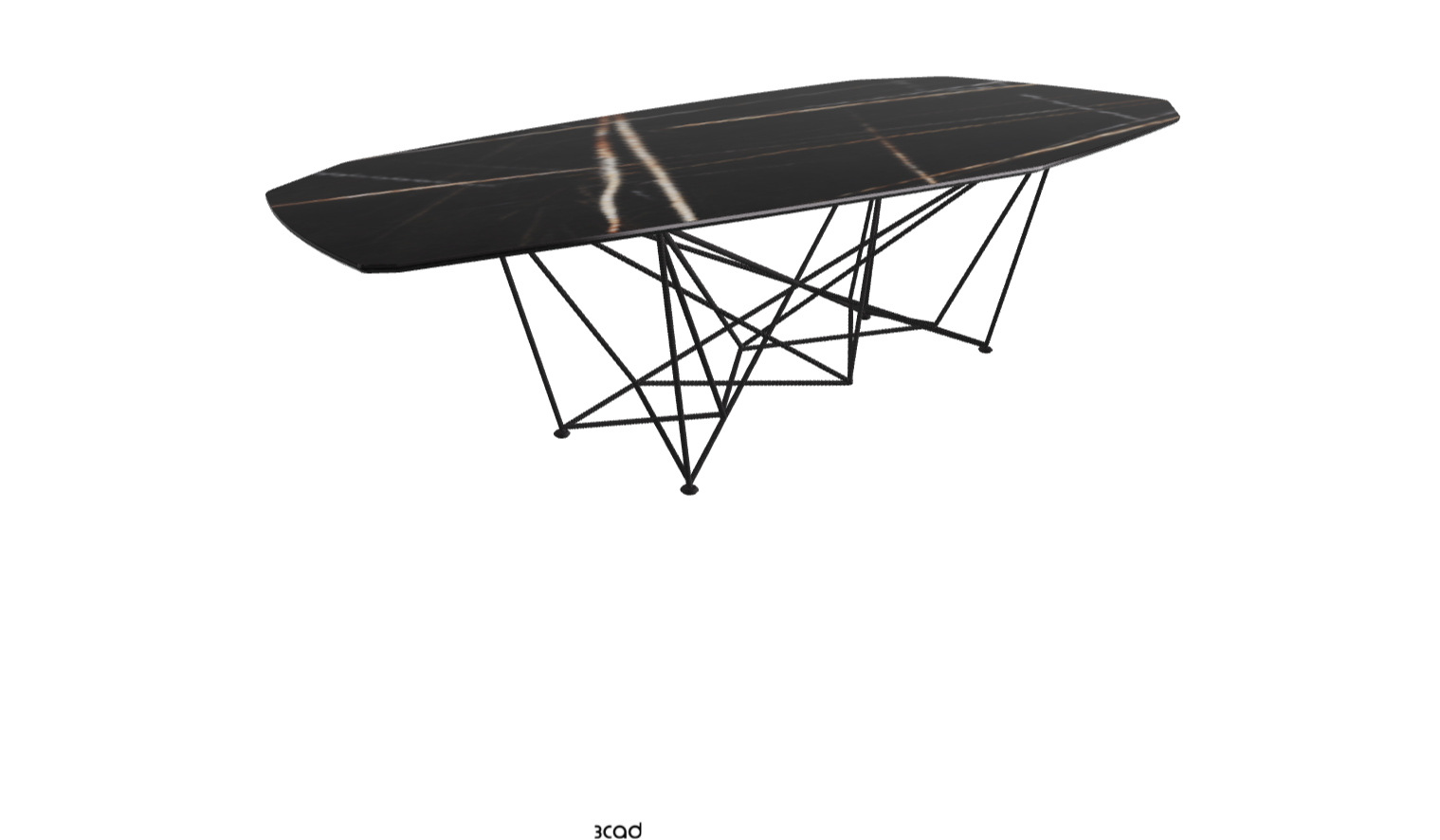 Cattelan Italia Gordon Keramik Biscuit & Polygon Shaped Dining Table