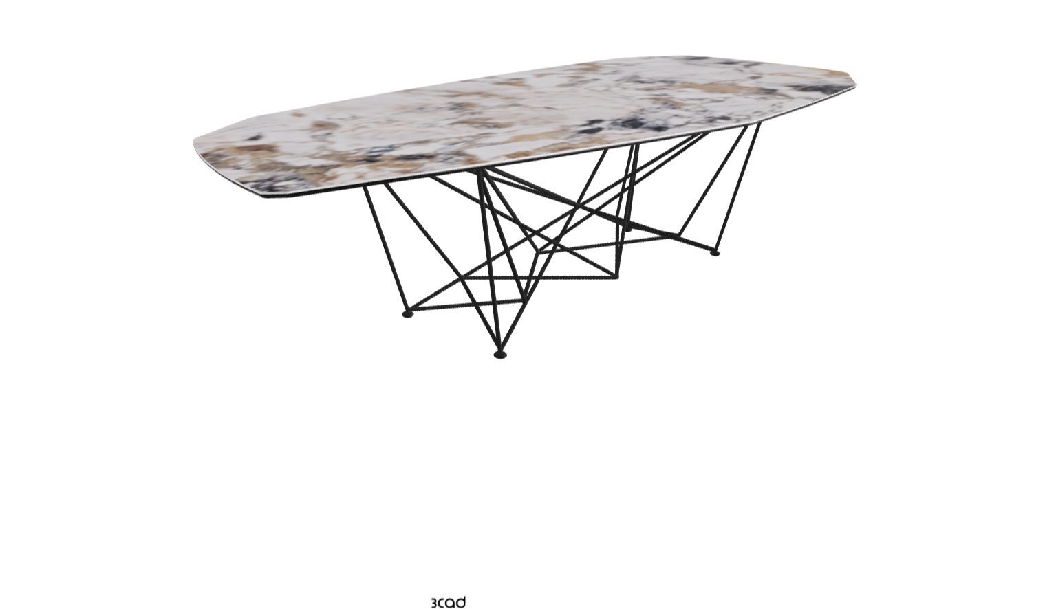 Cattelan Italia Gordon Keramik Biscuit & Polygon Shaped Dining Table