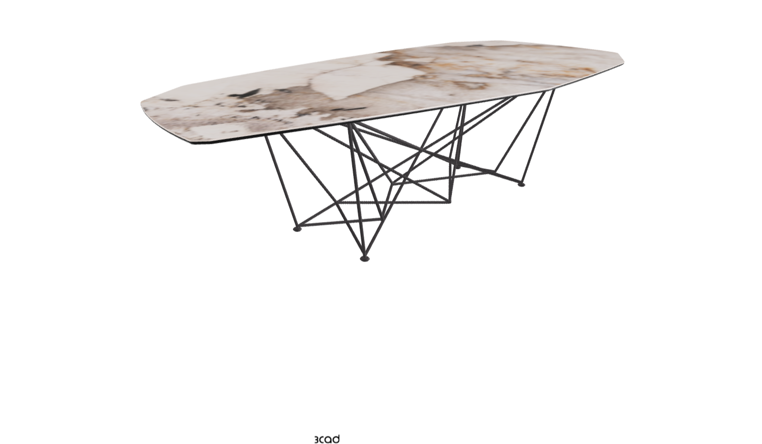 Cattelan Italia Gordon Keramik Biscuit & Polygon Shaped Dining Table