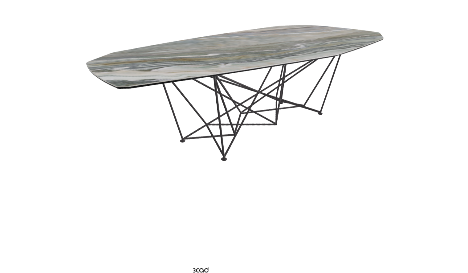 Cattelan Italia Gordon Keramik Biscuit & Polygon Shaped Dining Table