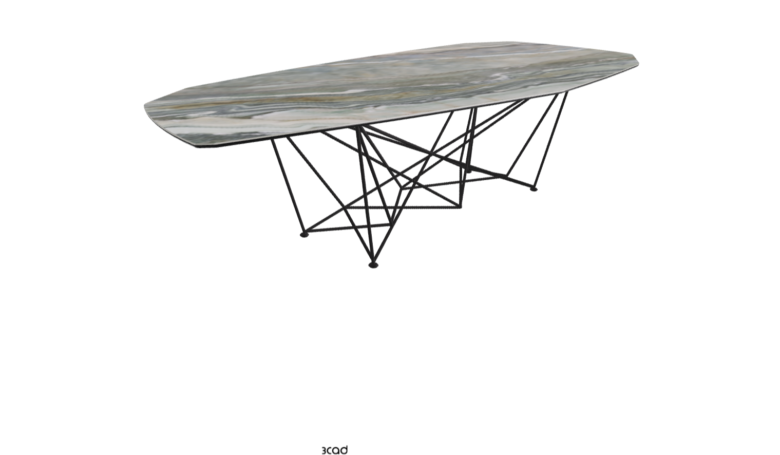 Cattelan Italia Gordon Keramik Biscuit & Polygon Shaped Dining Table
