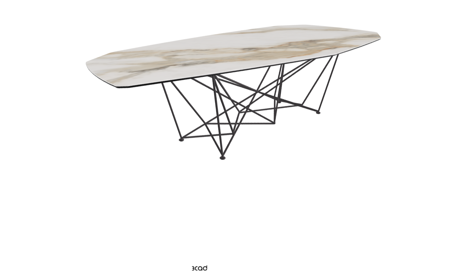 Cattelan Italia Gordon Keramik Biscuit & Polygon Shaped Dining Table