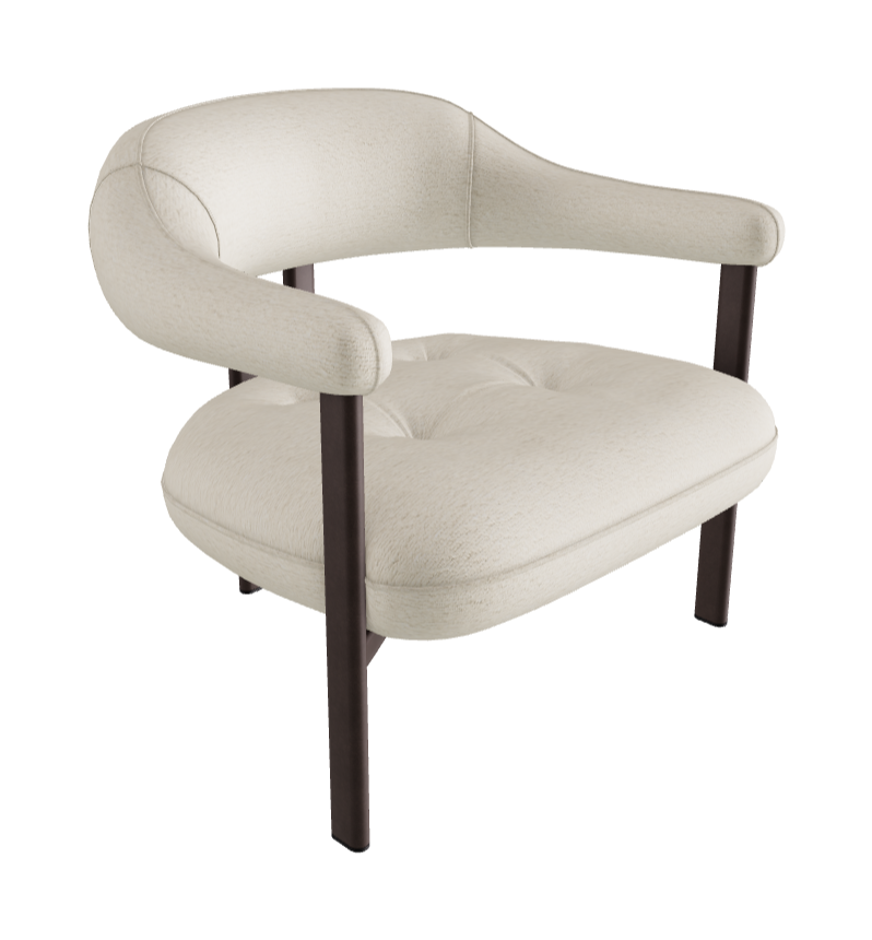 Greta Lounge Armchair_Bronze Embossed_Fabric_B240