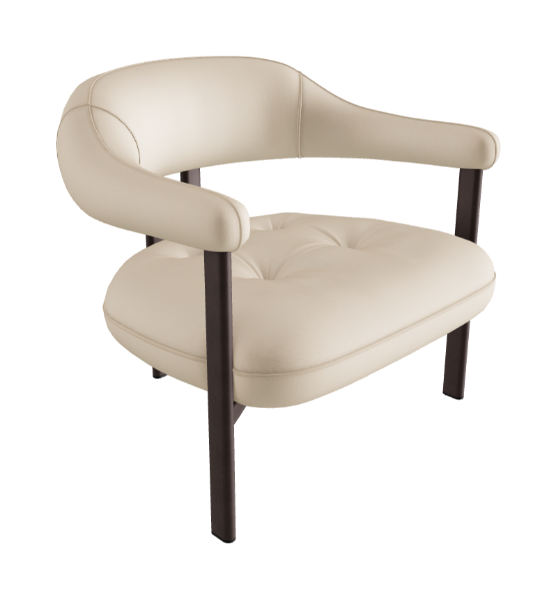 Greta Lounge Armchair_Bronze Embossed_Fabric_B920