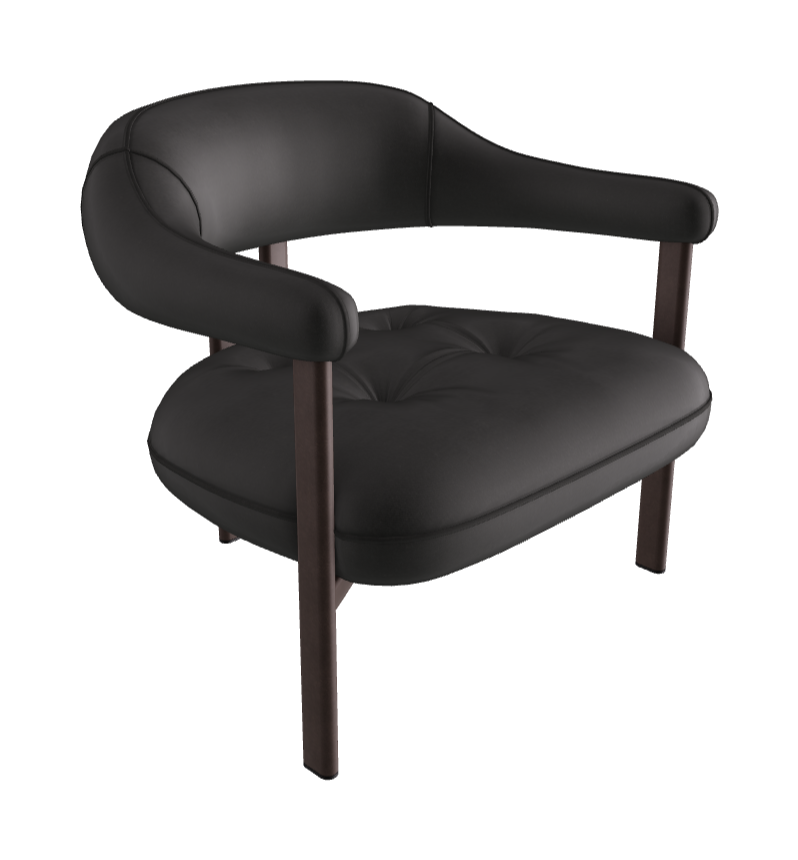Greta Lounge Armchair_Bronze Embossed_Fabric_B927