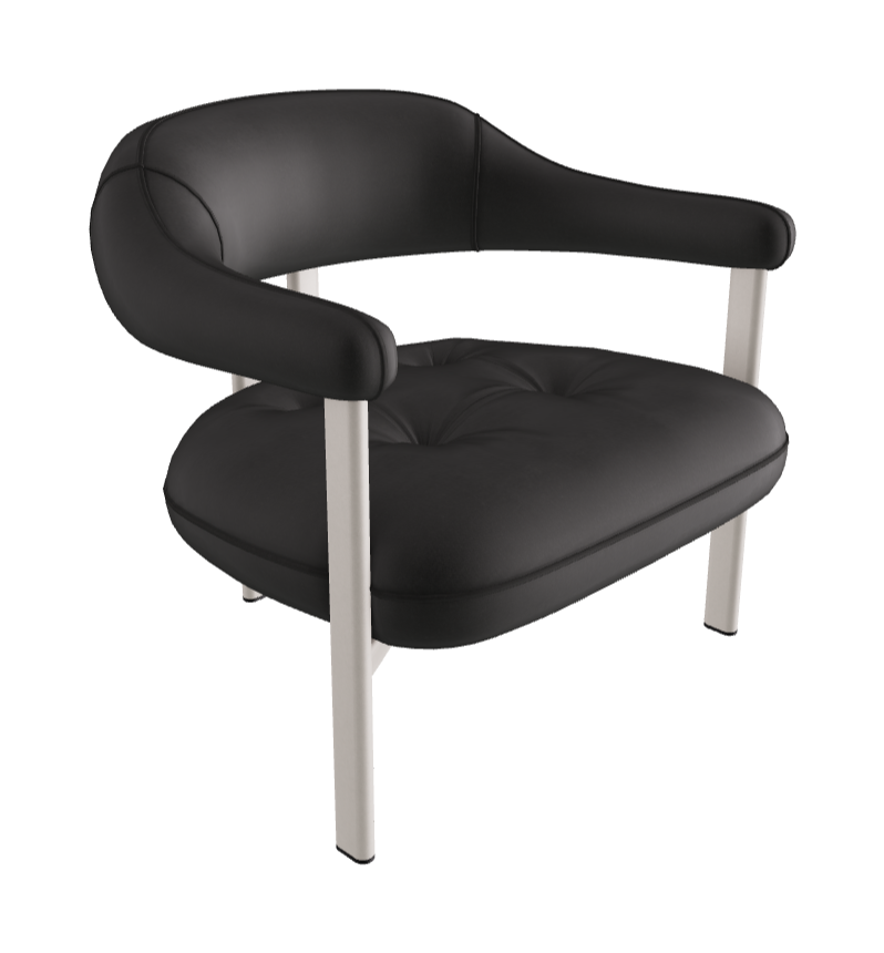 Greta Lounge Armchair_Pearl Embossed_Fabric_B927