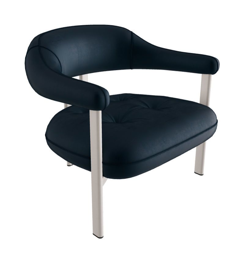 Greta Lounge Armchair_Pearl Embossed_Fabric_B929