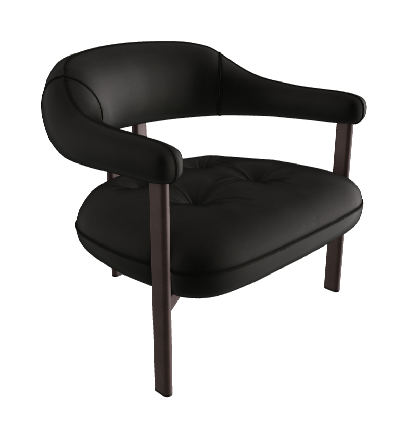 Greta Lounge Armchair_Bronze Embossed_Fabric_B932