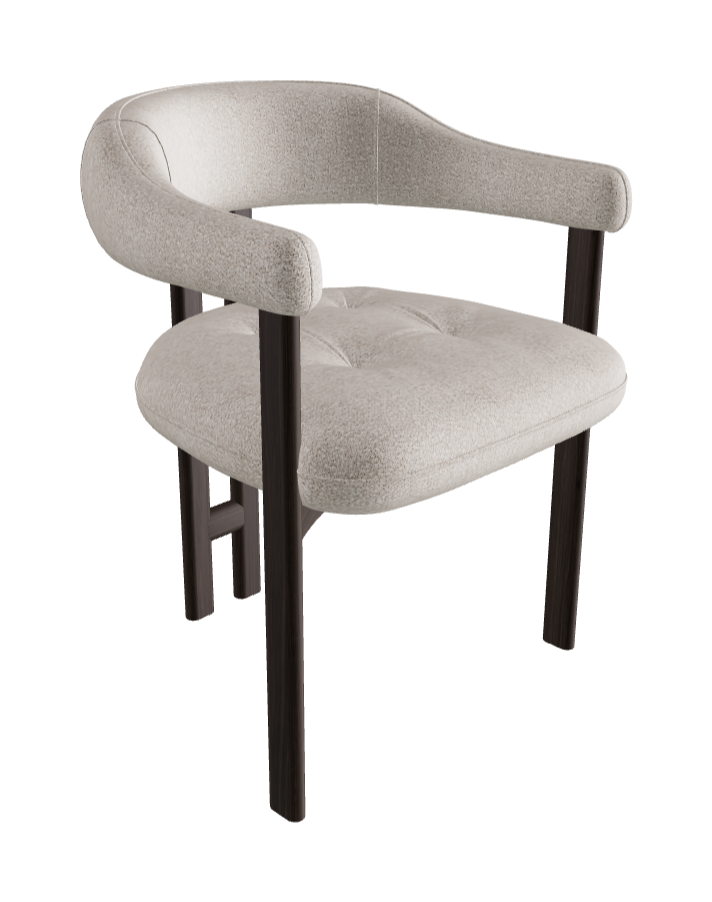 Greta Wood Dining Armchair_Burned Oak Stained Ashwood_Category A Fabric_A005-T20