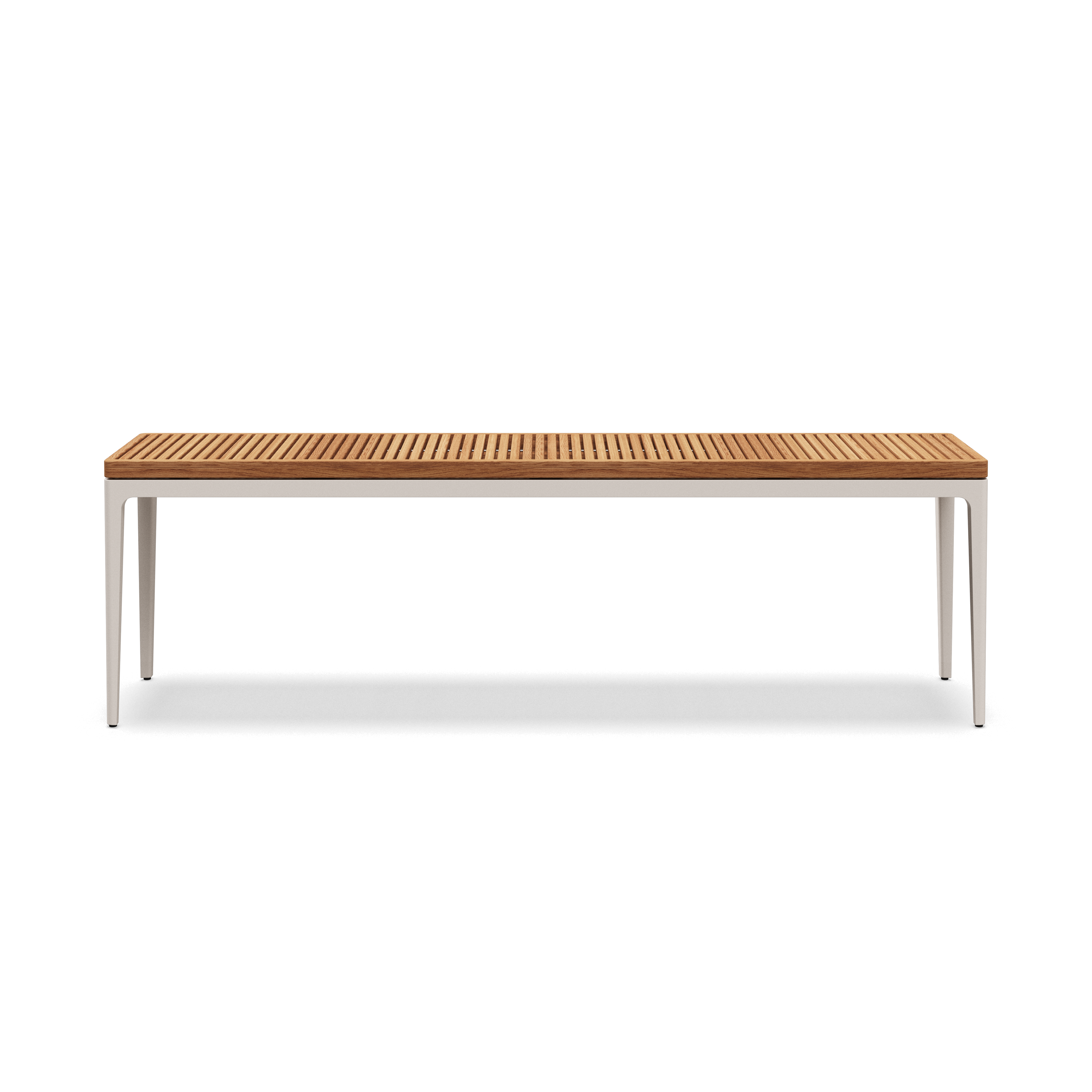 Gloster Grid Large Console Table - Teak Top