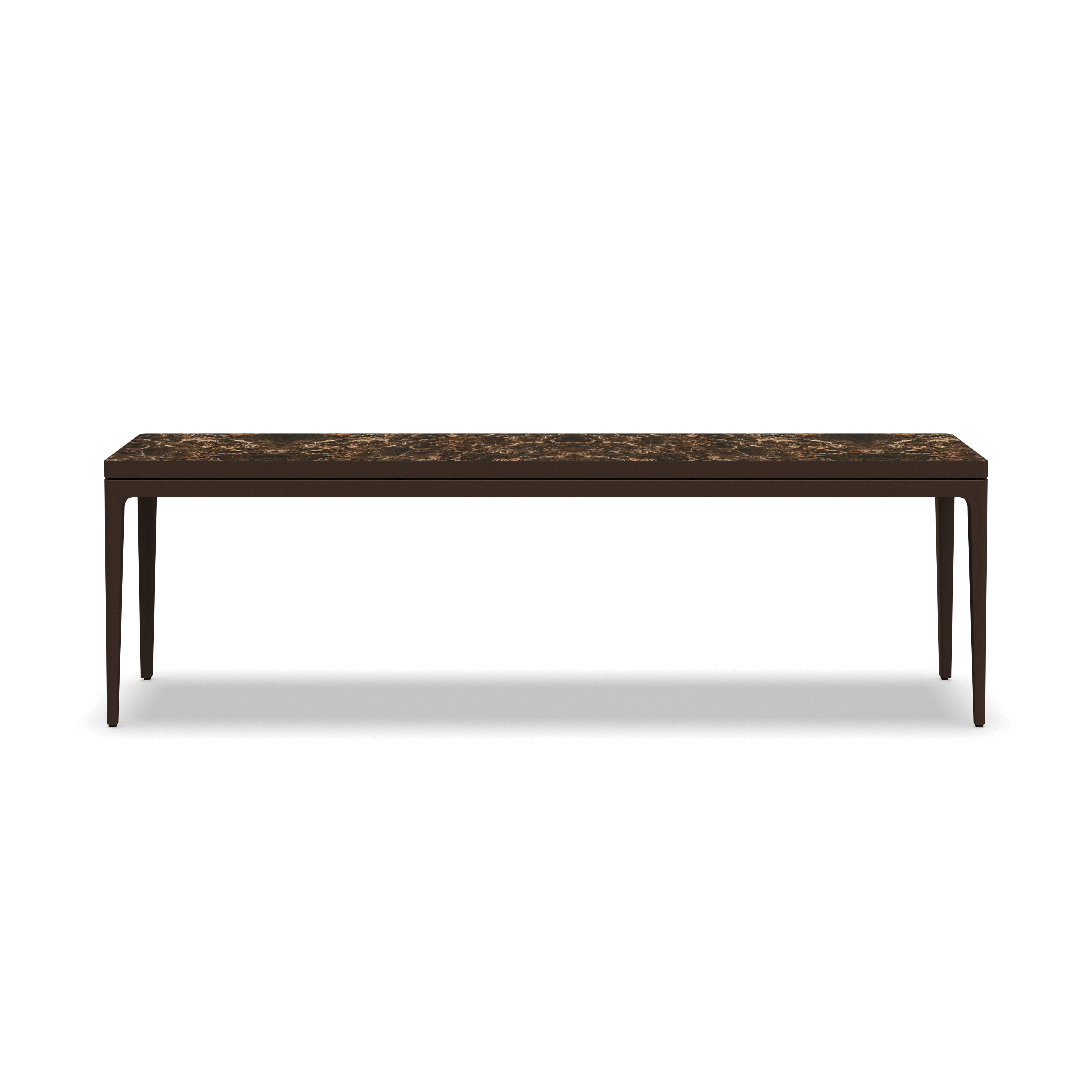 Gloster Grid Large Console Table - Ceramic Top