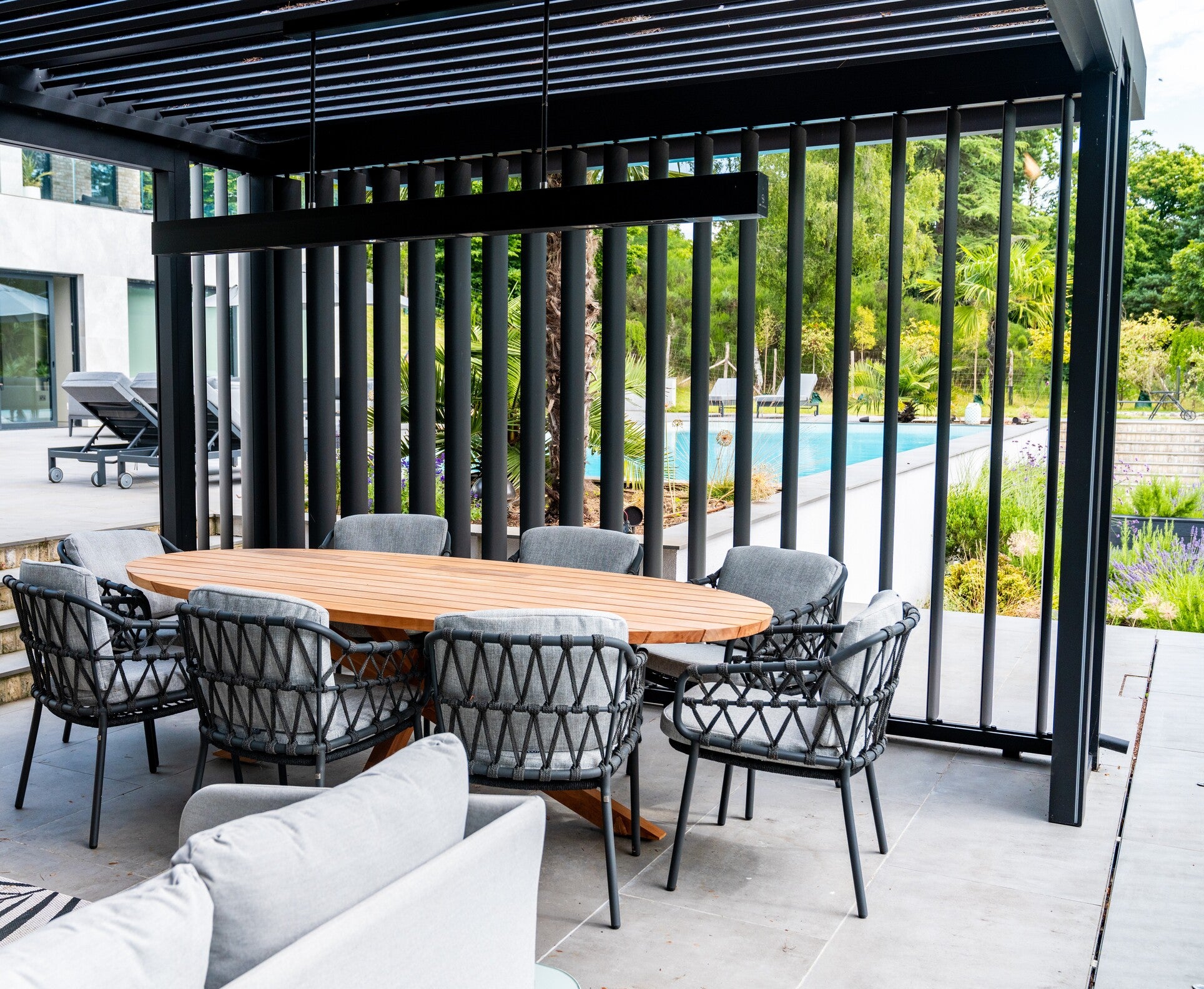 Heatsail BEEM | Ceiling Mounted Outdoor Heating and Lights (Optional Misting)