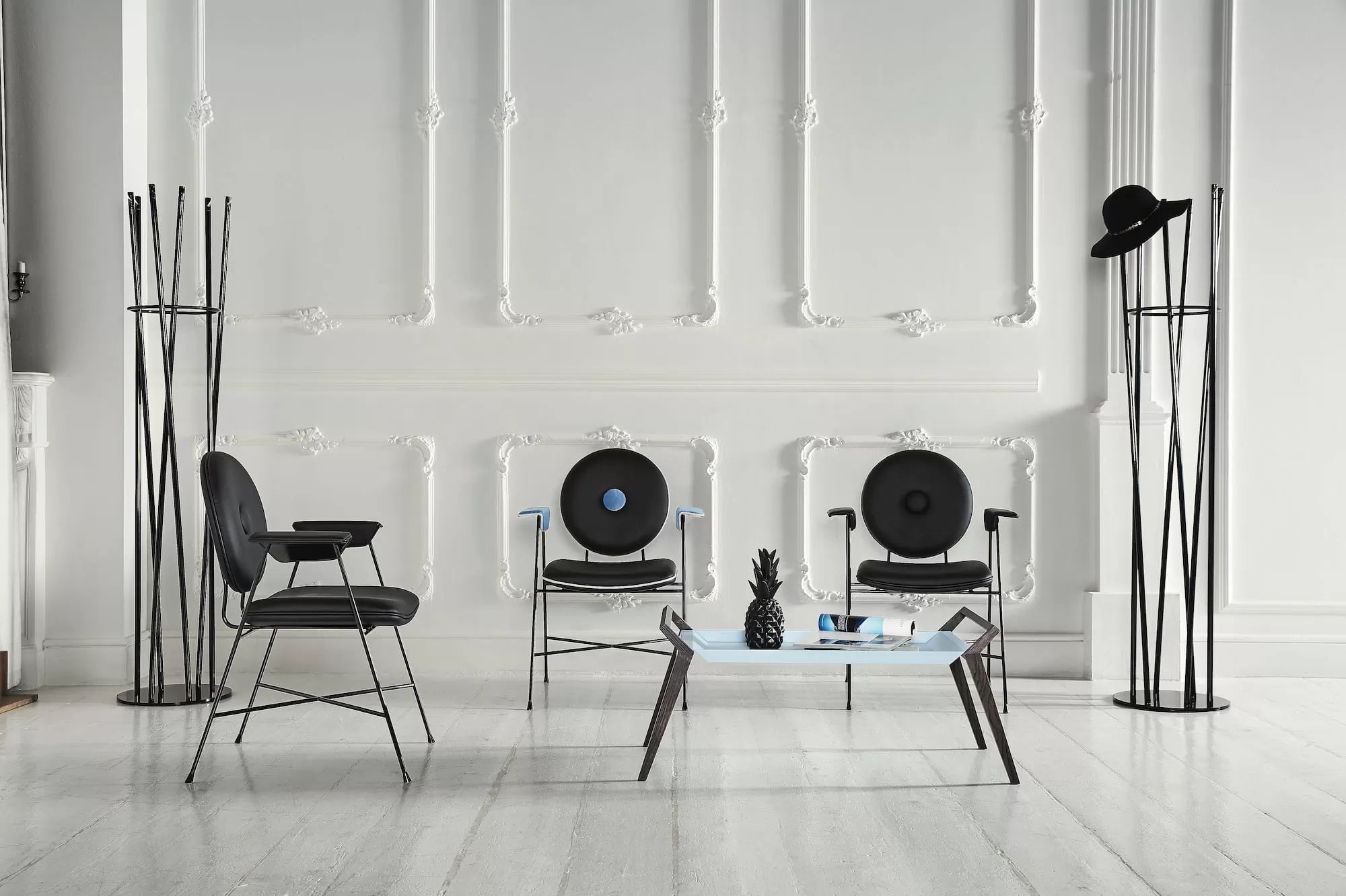 Bontempi Casa Penelope Chair With Metal Frame & Arms