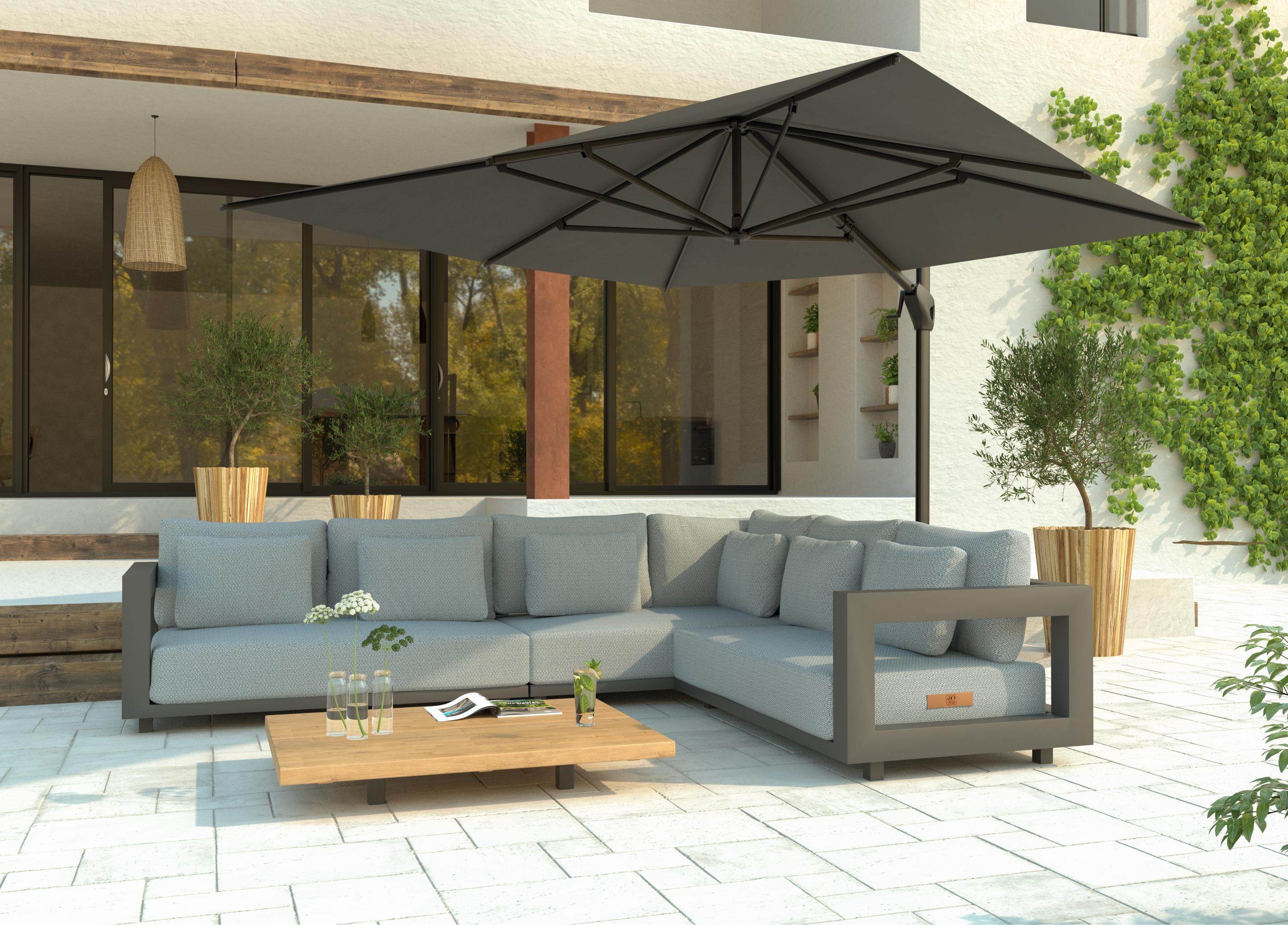 4 Seasons Outdoor Hacienda 300 x 400 cm Anthracite