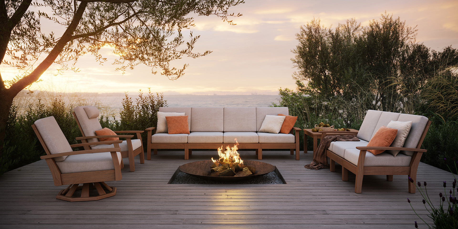 Barlow Tyrie Three Seat Settee