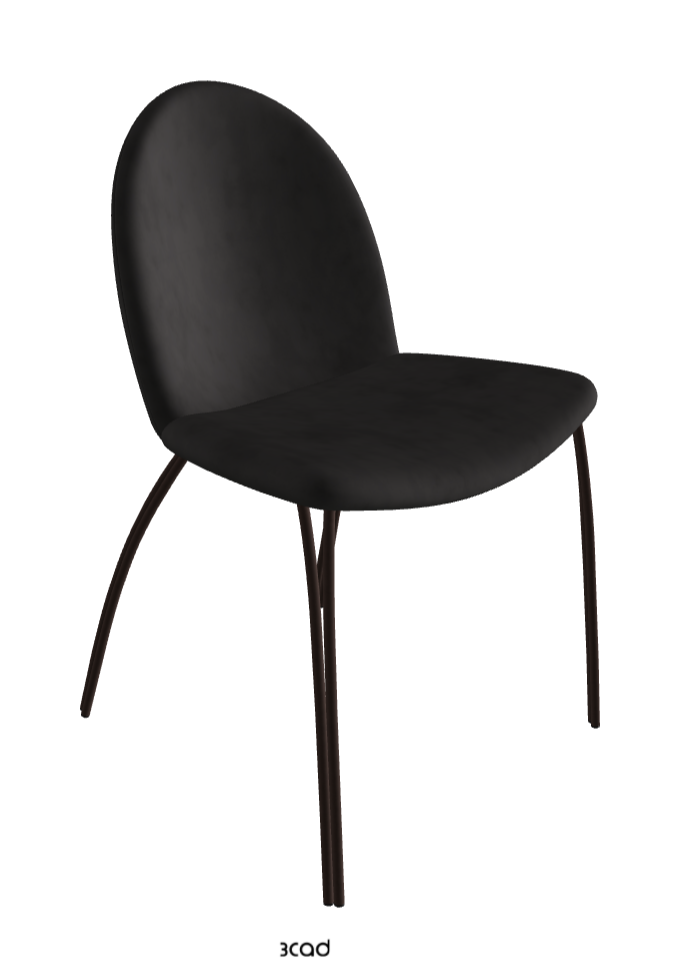 Holly Dining Chair_Bronze Embossed_Micro Nubuk_Charcoal