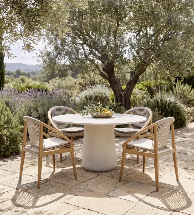Ex Display Vincent Sheppard Mistral Dining Table With 5 Frida Dining Chairs Chairs