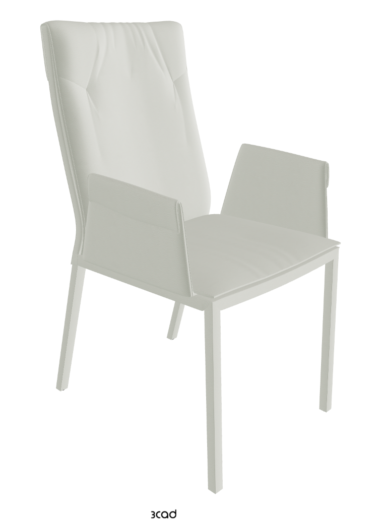 Isabel High Back Dining Armchair_Soft Leather:_Artico
