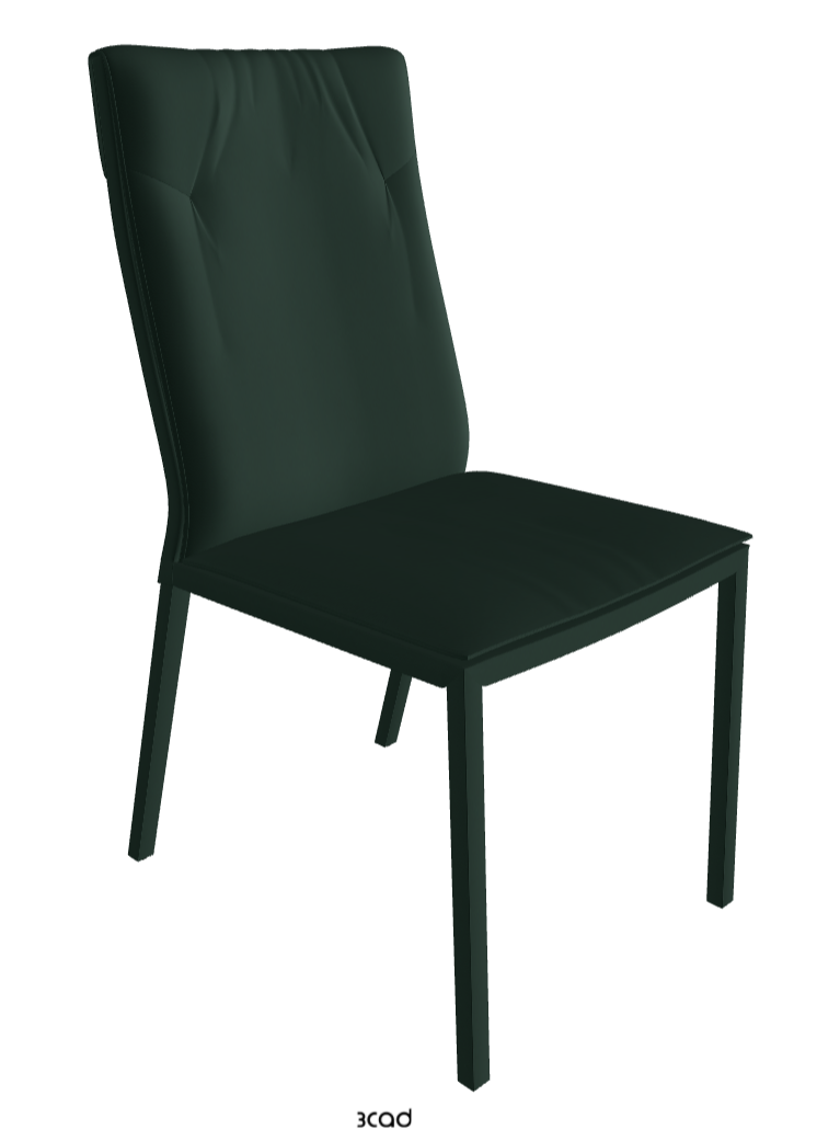 Isabel High Back Dining Chair_Soft Leather:_Sherwood