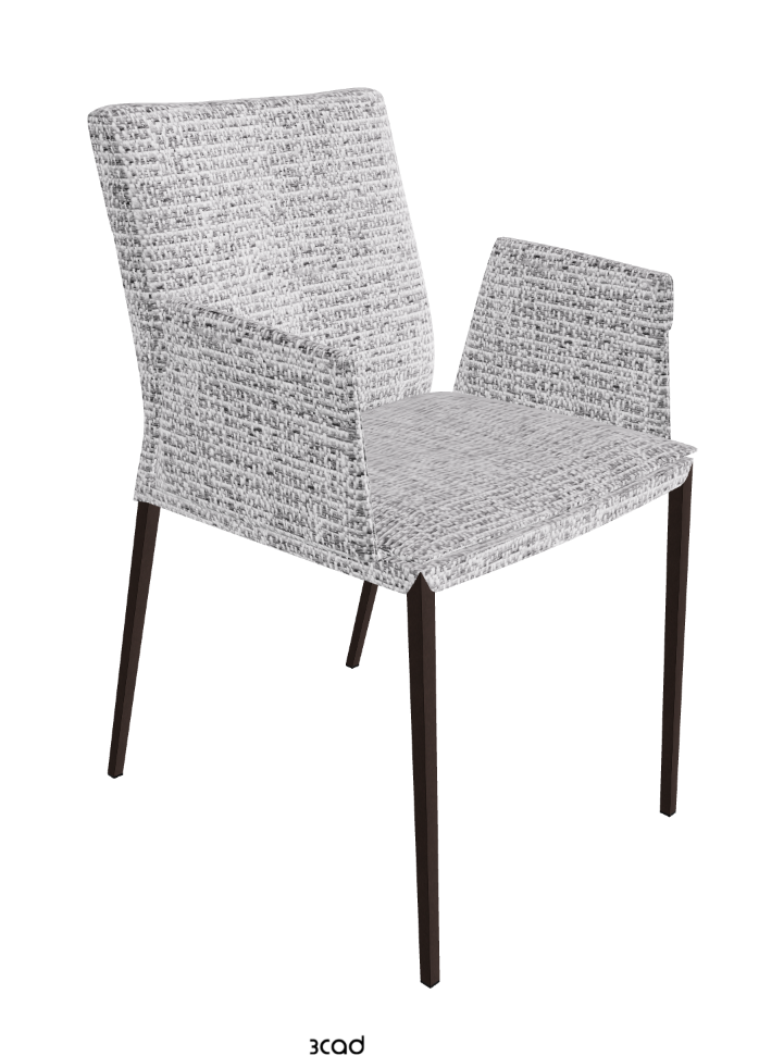 Isabel ML Dining Armchair_Bronze Embossed_Fabric_B811