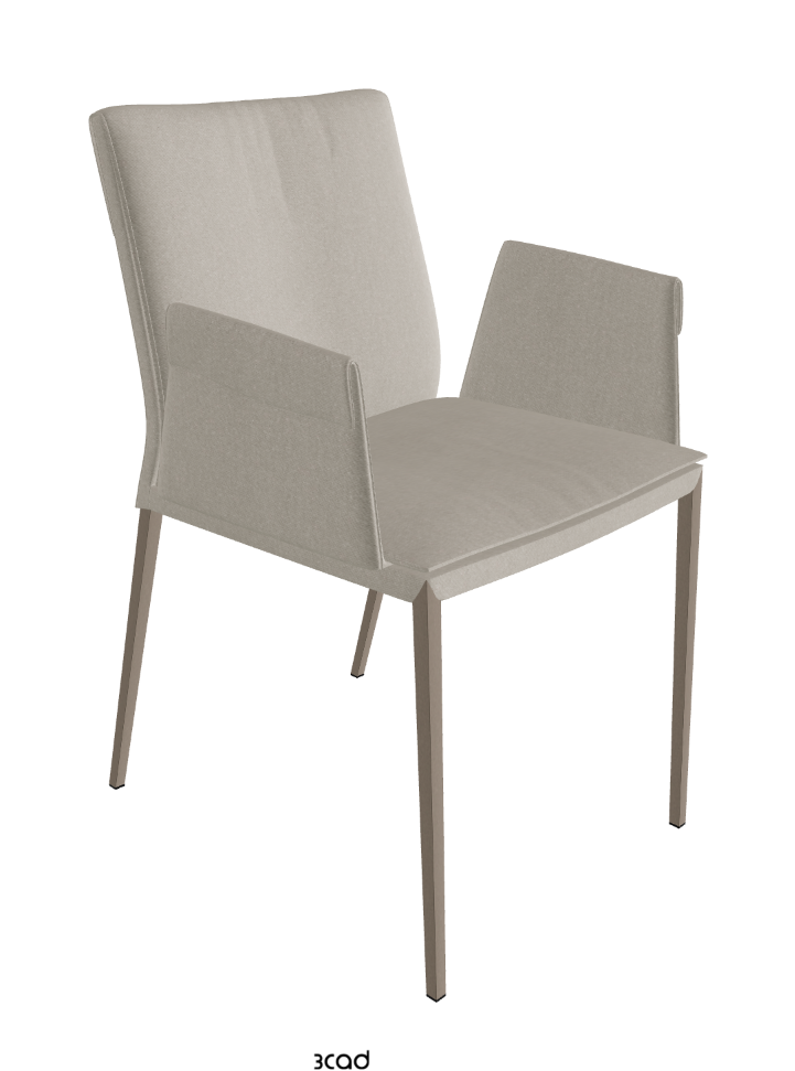 Isabel ML Dining Armchair_Titanium Embossed_Fabric_B924