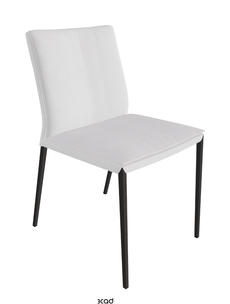 Isabel ML Dining Chair_Matt Graphite_Fabric_B921