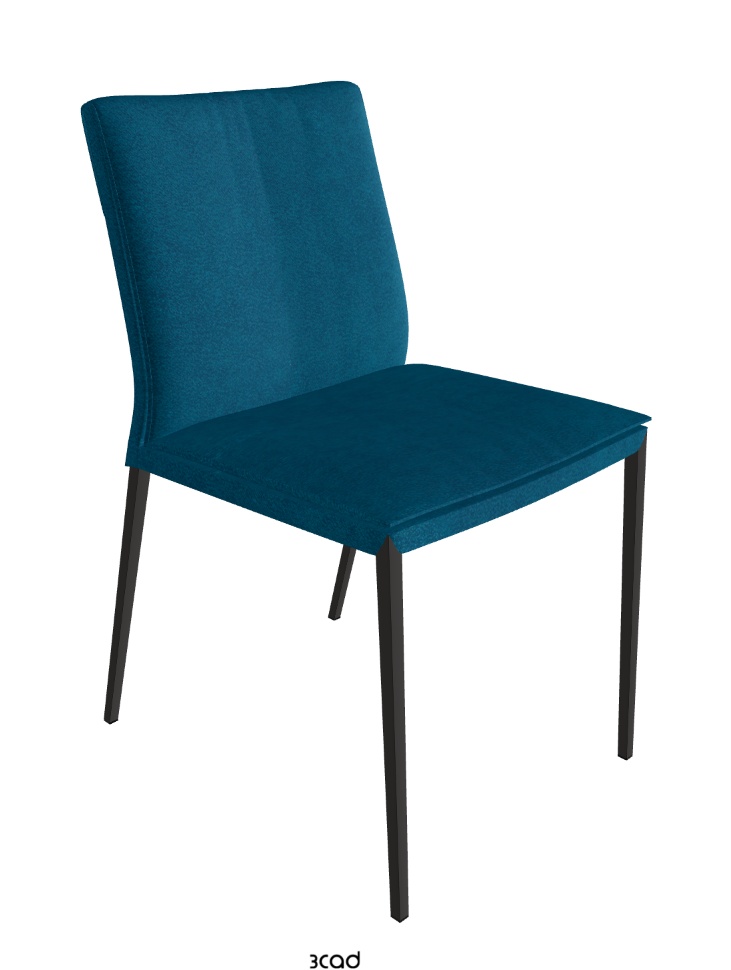 Isabel ML Dining Chair_Matt Graphite_Fabric_B928