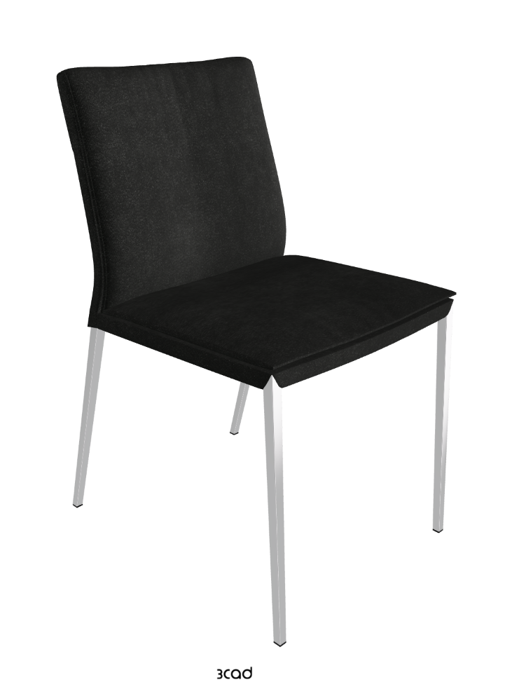 Isabel ML Dining Chair_Black Chrome_Fabric-_B932