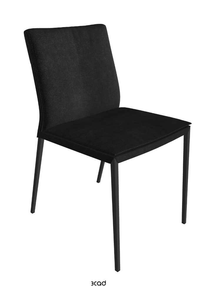 Isabel ML Dining Chair_Matt Graphite_Fabric_B932