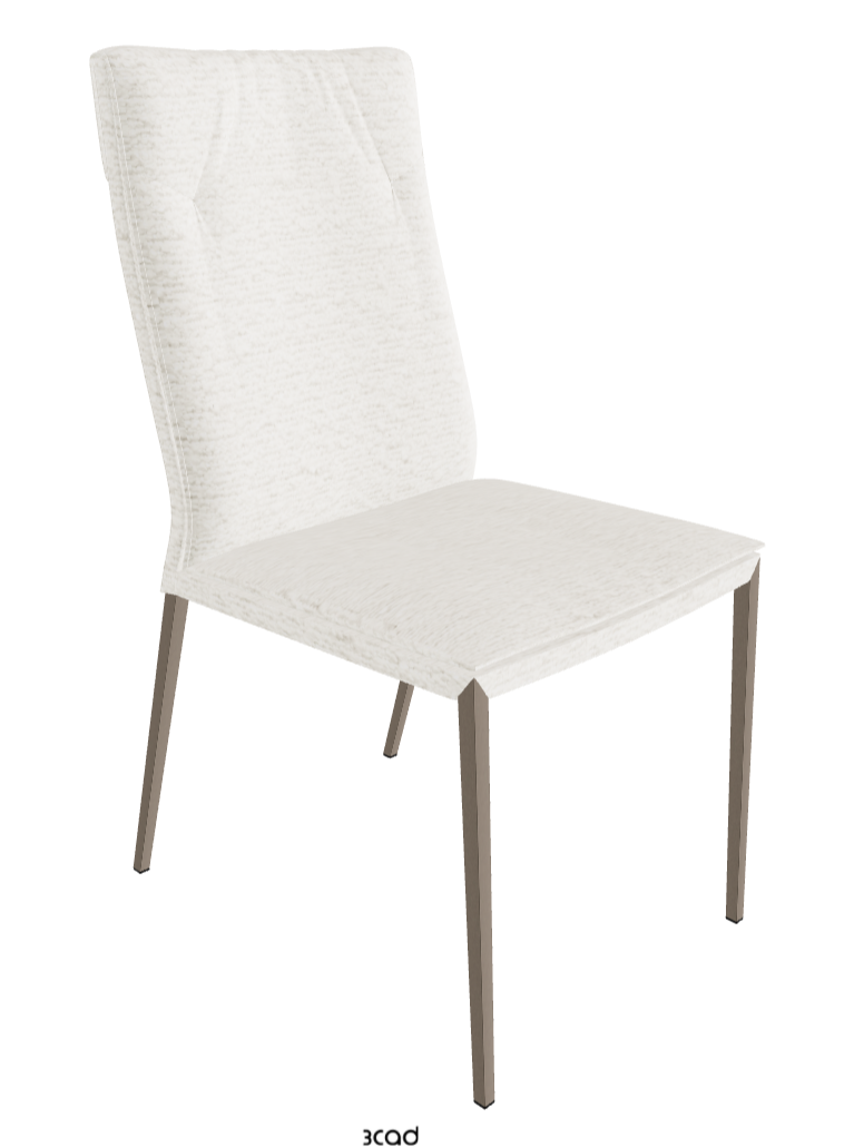 Isabel ML High-Back Dining Chair_Titanium Embossed_Fabric_B240