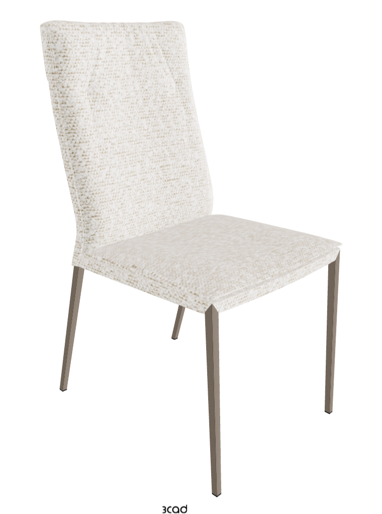 Isabel ML High-Back Dining Chair_Titanium Embossed_Fabric_B241