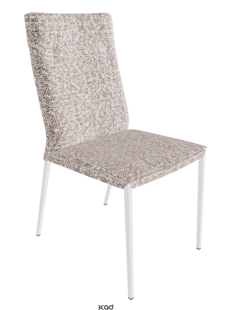 Isabel ML High-Back Dining Chair_Pearl Embossed_Fabric_B242