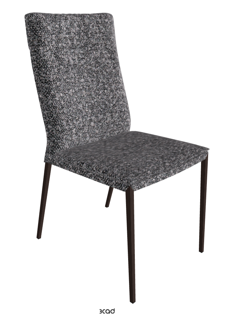 Isabel ML High-Back Dining Chair_Bronze Embossed_Fabric_B244