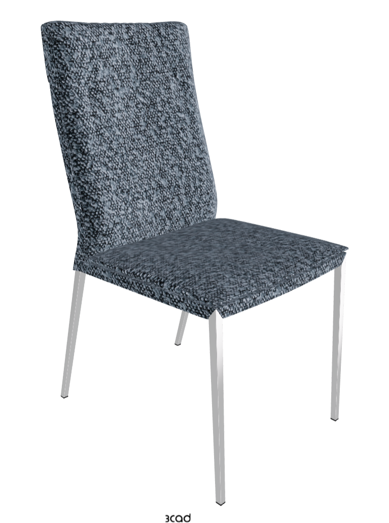 Isabel ML High-Back Dining Chair_Black Chrome_Fabric-_B245