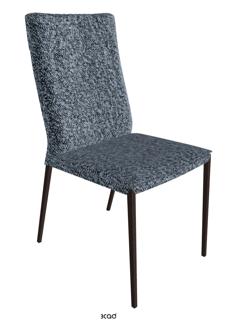 Isabel ML High-Back Dining Chair_Bronze Embossed_Fabric_B245