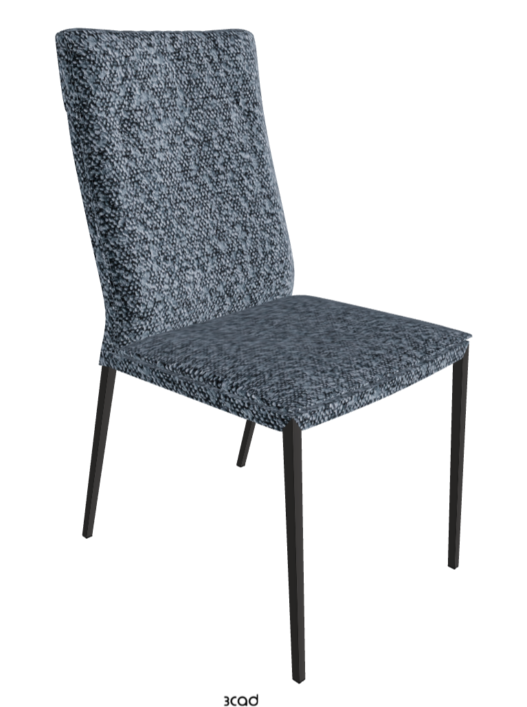 Isabel ML High-Back Dining Chair_Matt Graphite_Fabric_B245