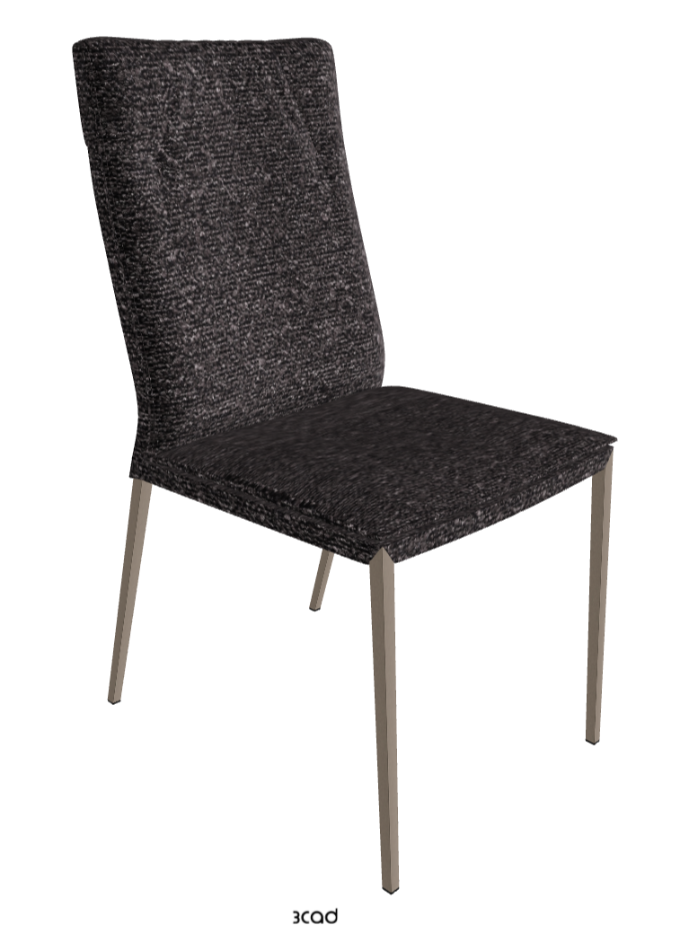 Isabel ML High-Back Dining Chair_Titanium Embossed_Fabric_B246