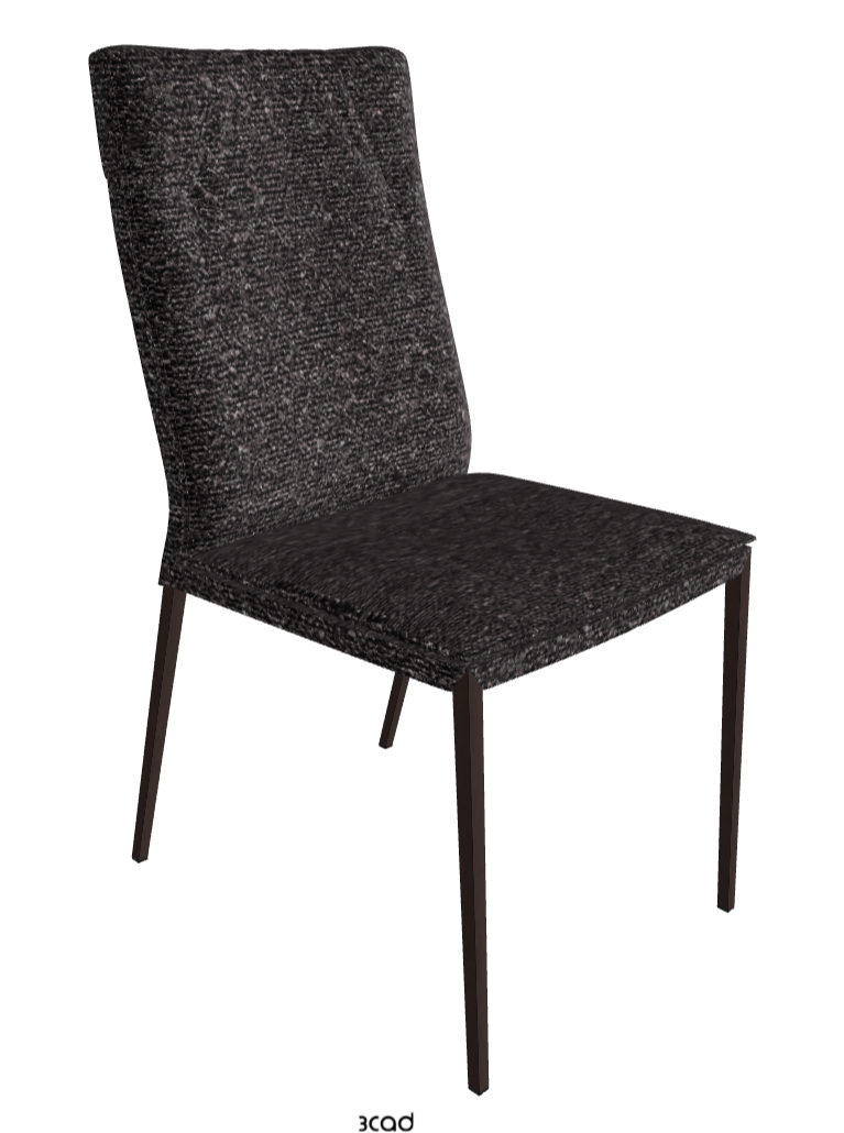Isabel ML High-Back Dining Chair_Bronze Embossed_Fabric_B246